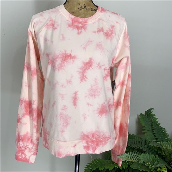 Lucky Brand Tie Dyed Pink Sweatshirt - Picture 3 of 10